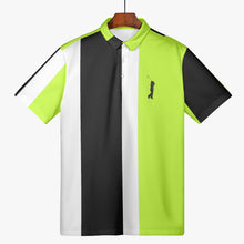 Load image into Gallery viewer, Neon Black Men Polo Shirt
