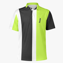 Load image into Gallery viewer, Neon Black Men Polo Shirt
