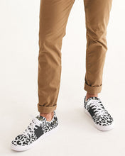 Load image into Gallery viewer, BW Leopard Men&#39;s Faux-Leather Sneaker
