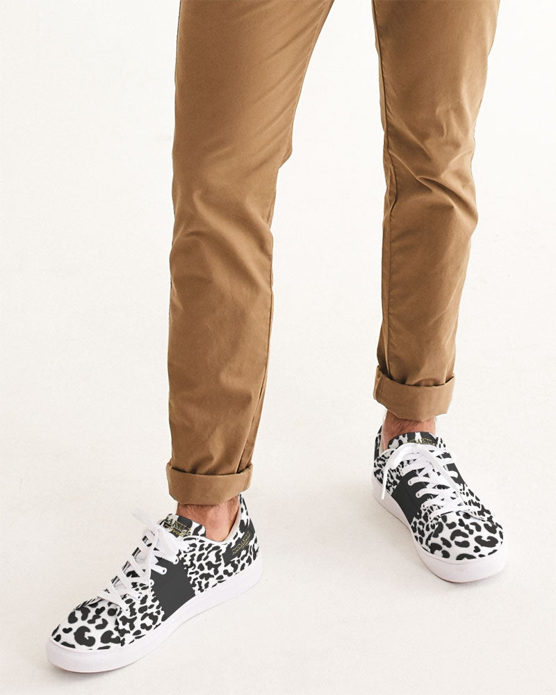 BW Leopard Men's Faux-Leather Sneaker