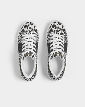 Load image into Gallery viewer, BW Leopard Men&#39;s Faux-Leather Sneaker
